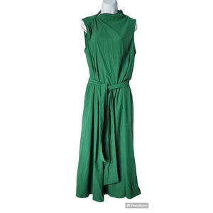 NWT Koandaily Emerald Green Belted Maxi Dress L